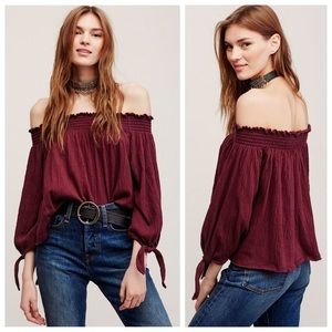 Free People Off the Shoulder Top